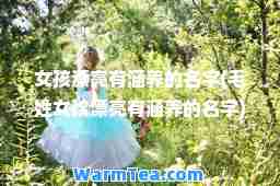 女孩漂亮有涵养的名字(毛姓女孩漂亮有涵养的名字)