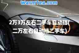 2万3万左右二手车自动挡(二万左右自动挡二手车)