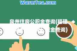 泉州住房公积金查询(福建省泉州市住房公积金查询)