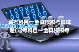 驾考科目一全真模拟考试试题(驾考科目一全真模拟考试试题下载安装)