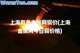 上海有色金属网铜价(上海金属网今日铜价格)