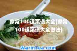 家常100道菜谱大全(家常100道菜谱大全做法)