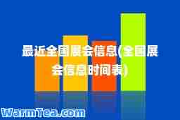 最近全国展会信息(全国展会信息时间表)