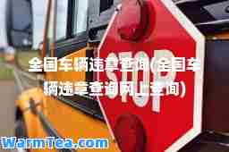 全国车辆违章查询(全国车辆违章查询网上查询)