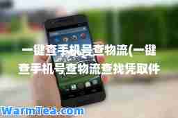 一键查手机号查物流(一键查手机号查物流查找凭取件码)