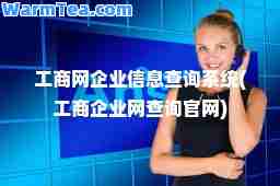 工商网企业信息查询系统(工商企业网查询官网)