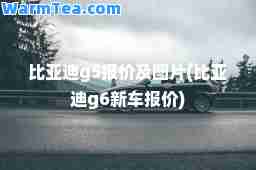 比亚迪g5报价及图片(比亚迪g6新车报价)