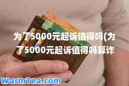 为了5000元值得吗(为了5000元值得吗算诈骗吗)