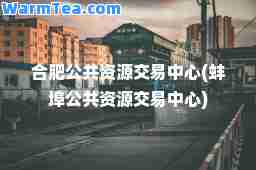 肥公共资源交易中心(蚌埠公共资源交易中心)