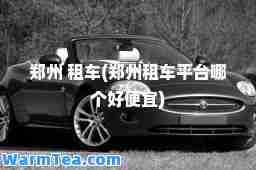 郑州 租车(郑州租车平台哪个好便宜)