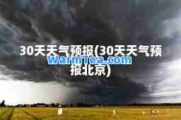 30天天气预报(30天天气预报北京)