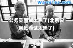 公务员面试太黑了(北京公务员面试太黑了)