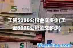 工资5000公积金交多少(工资8000公积金交多少)