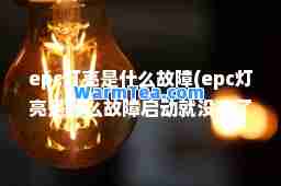 epc灯亮是什么故障(epc灯亮是什么故障启动就没有了)