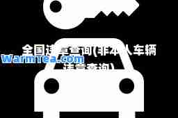 全国违章查询(非本人车辆违章查询)