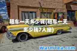 租车多少钱(租车多少钱7人座)