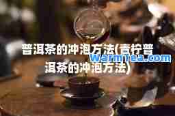 普洱茶的冲泡方法(青柠普洱茶的冲泡方法)