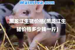 黑龙江生猪价格(黑龙江生猪价格多少钱一斤)