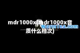 mdr1000x(mdr1000x音质什么档次)