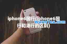 iphone6国行(iphone6国行和港行的区别)