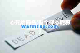 心死的网名(取个静心昵称)