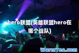 hero联盟(英雄联盟hero在哪个战队)