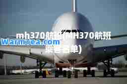 mh370航班(MH370航班乘客名单)