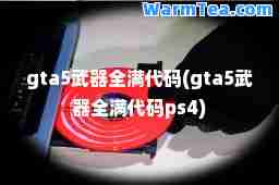 gta5武器全满代码(gta5武器全满代码ps4)
