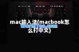 mac输入法(macbook怎么打中文)