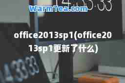 office2013sp1(office2013sp1更新了什么)
