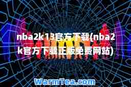nba2k13官方下载(nba2k官方下载正版免费网站)