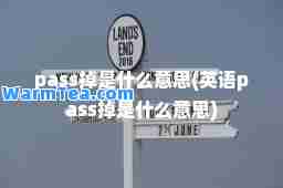 pass掉是什么意思(英语pass掉是什么意思)