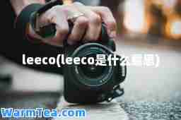 leeco(leeco是什么意思)