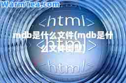 mdb是什么文件(mdb是什么文件类型)