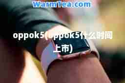 oppok5(oppok5什么时间上市)