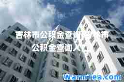 吉林市公积金查询(吉林市公积金查询入口)