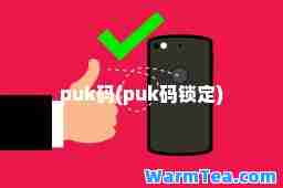puk码(puk码锁定)