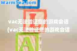 vac无法验证您的游戏会话(vac无法验证您的游戏会话是什么意思)