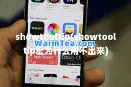 showtooltip(showtooltip宏为什么用不出来)
