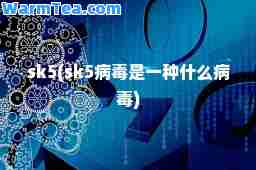sk5(sk5病毒是一种什么病毒)