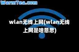 wlan无线上网(wlan无线上网是啥意思)