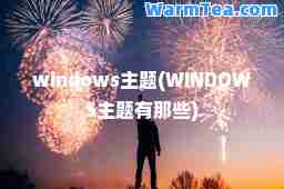 windows主题(WINDOWS主题有那些)
