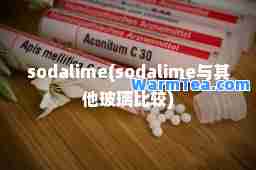 sodalime(sodalime与其他玻璃比较)