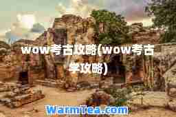 wow考古攻略(wow考古学攻略)