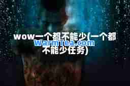 wow一个都不能少(一个都不能少任务)