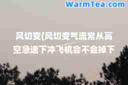 风切变(风切变气流常从高空急速下冲飞机会不会掉下来)
