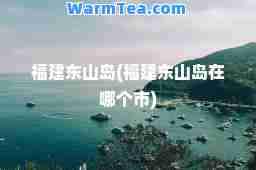 福建东山岛(福建东山岛在哪个市)