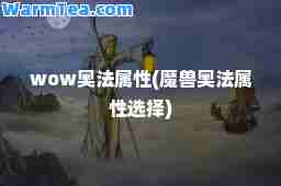 wow奥法属性(魔兽奥法属性选择)