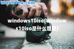windows10iso(Windows10iso是什么意思)