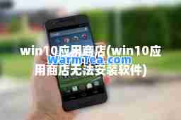 win10应用商店(win10应用商店无法安装软件)